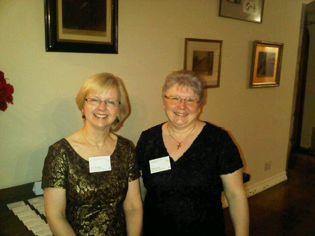 Janet Walker and colleague at charity event they had organised